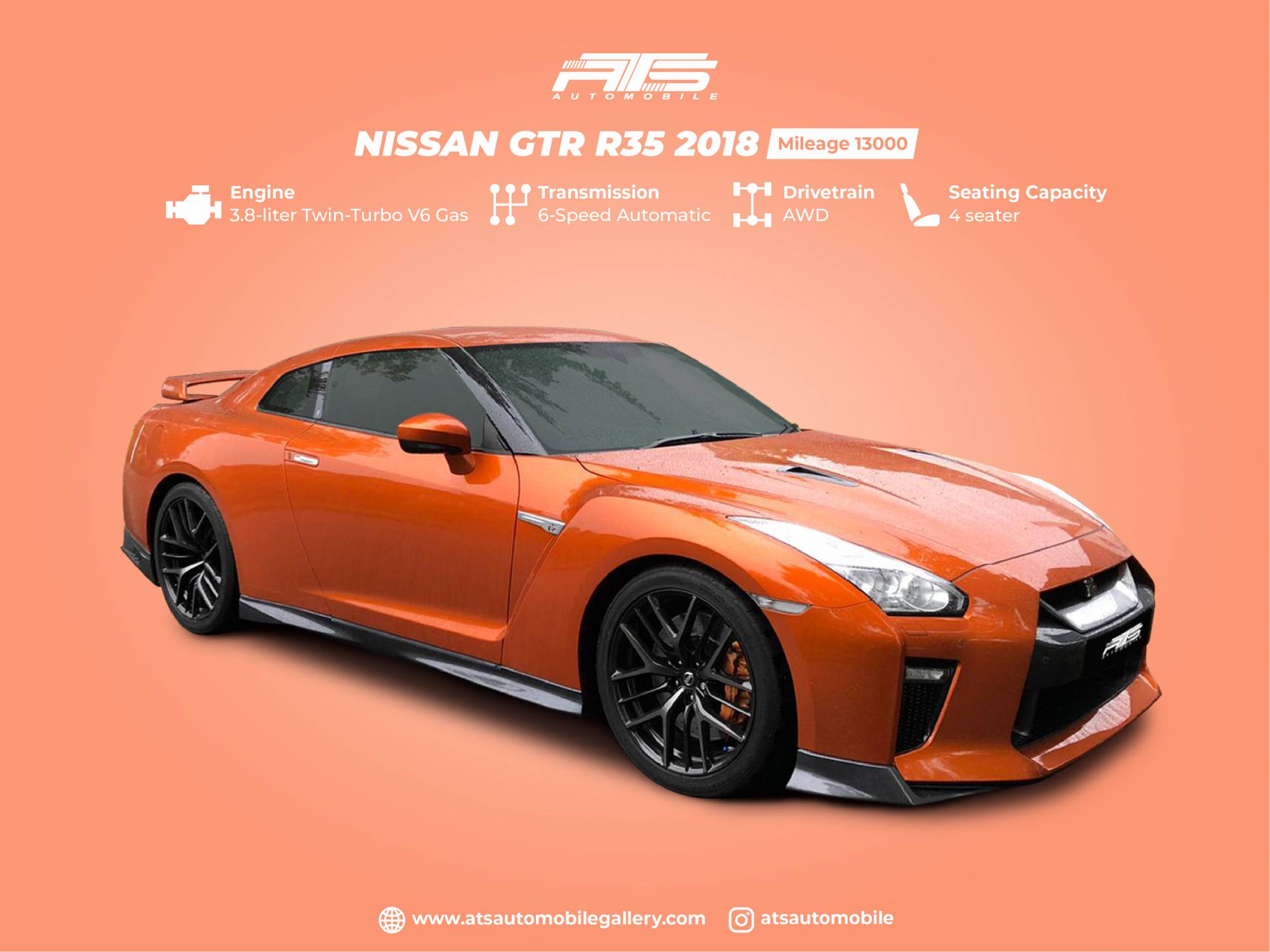 2018 Nissan GT-R R35 3.8 Prestige UK Spec Unregistered